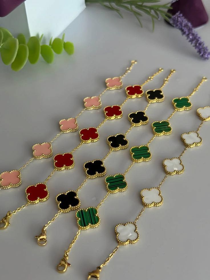 Bracelet Trefle Chaine Doree