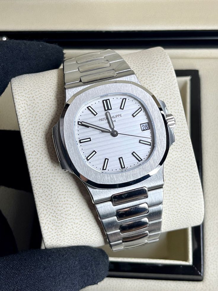 Montre Nautilus Acier Cadran Blanc