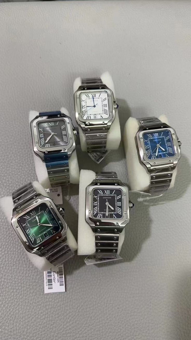Montre Santos Carree Acier